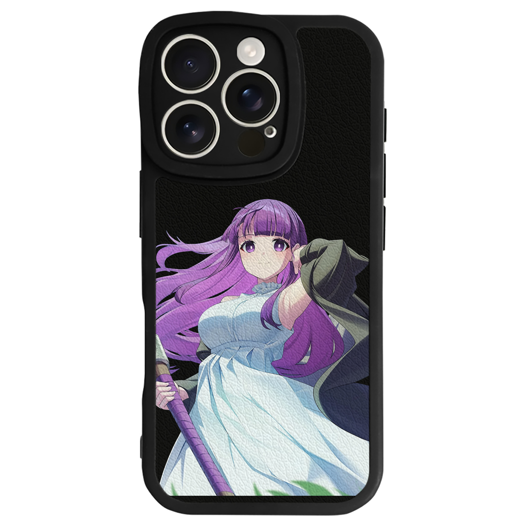 （画像用） 葬送のフリーレン Frieren 【iPhone 16シリーズ対応】シリコンスマホケース（レザー調） 材質：シリコン
